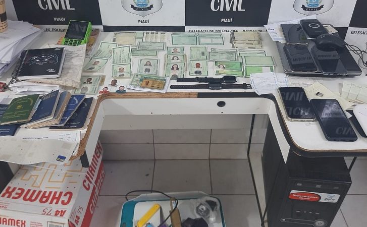 Polícia Civil prende duas pessoas em Barras por falsificação de documentos e outros crimes
