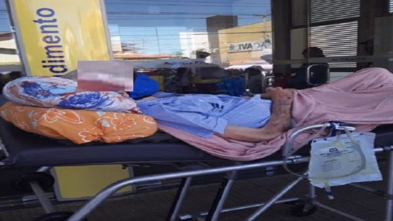 Idoso acamado é levado ao banco para fazer prova de vida em Piripiri