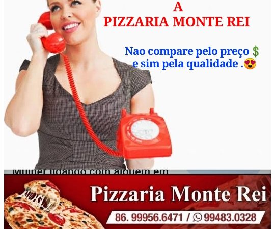 Final se semana fica bem melhor com pizza da Pizzaria Monte Rei! Ligue e peça a sua!