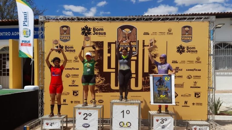 Atletas piripirienses se destacam em 1º e 2º lugar em prova de ciclismo na cidade de Bom jesus do Piauí