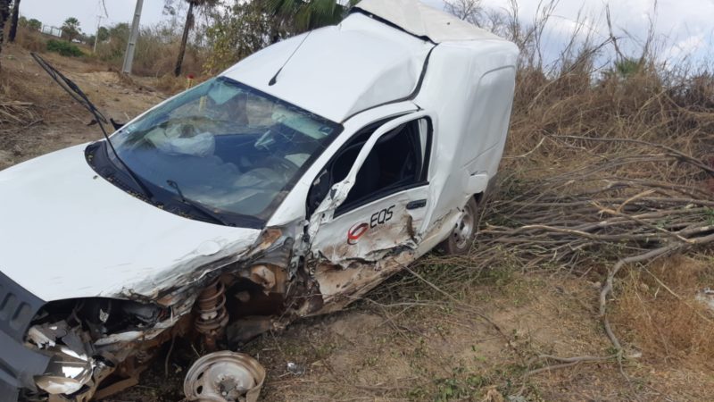 PRF atende acidente com vítima na BR-343 em Campo Maior