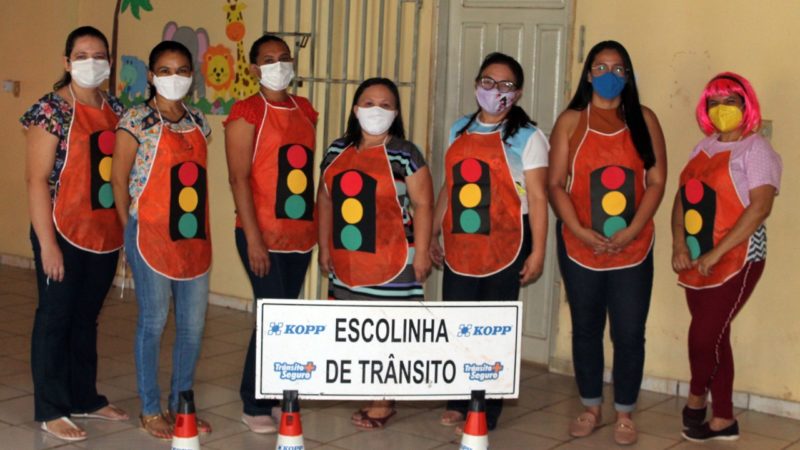SUTRAN leva Escolinha Infantil do Trânsito para CEM Ísis Cavalcante em Piripiri