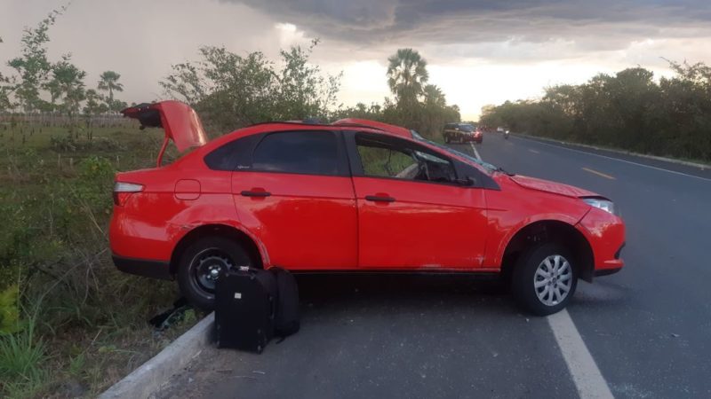 PRF atende acidente com vítima na BR-343 em Campo Maior