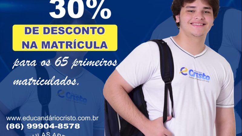Educandário Cristo com matrículas abertas para 2022; aproveite nossa campanha de descontos na matrícula!