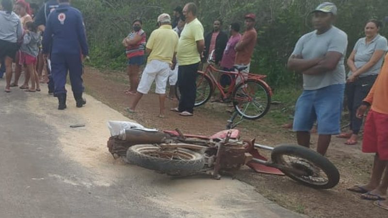 Homem morre após ser atropelado por moto na frente da filha em Esperantina