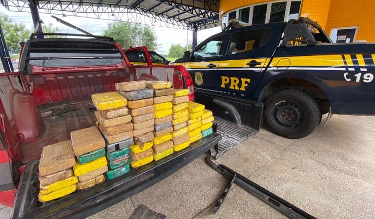 PRF prende motorista e apreende 61kg de cocaína avaliada em mais de R$ 11 Milhões em Batalha