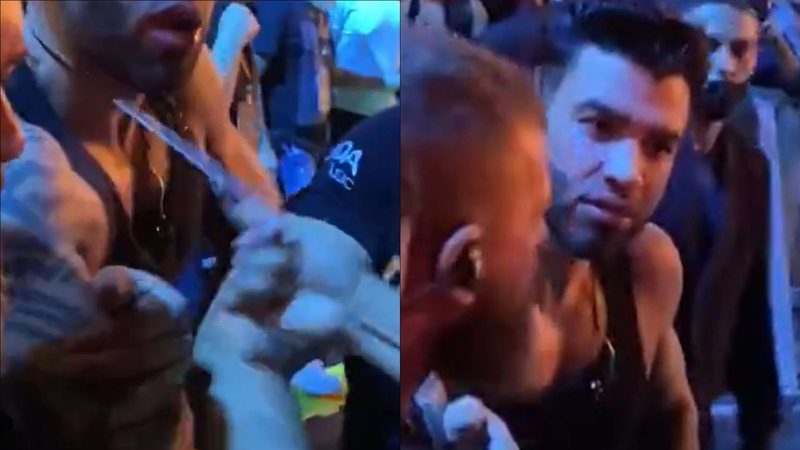 Gusttavo Lima tem colar furtado por fã durante show no Piauí e fica perplexo: “Sem noção”