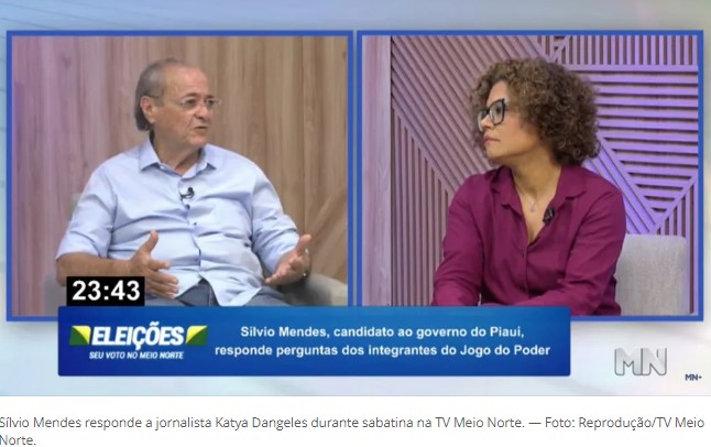 Candidato ao governo do Piauí, Silvio Mendes diz a jornalista: ‘Você é quase negra na pele, mas é inteligente’