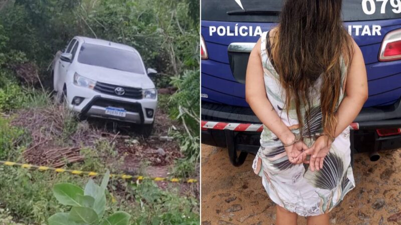 Enfermeira é presa por executar dois homens a tiros em Hilux no litoral do Piauí