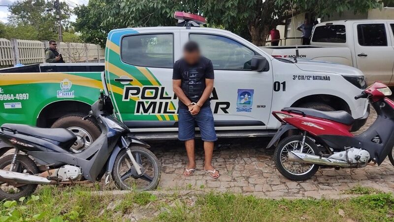 Polícia prende em Piracuruca acusado de furtar moto em Piripiri