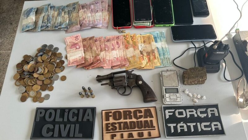 Polícia Civil realiza prisões e apreende entorpecentes em Piripiri