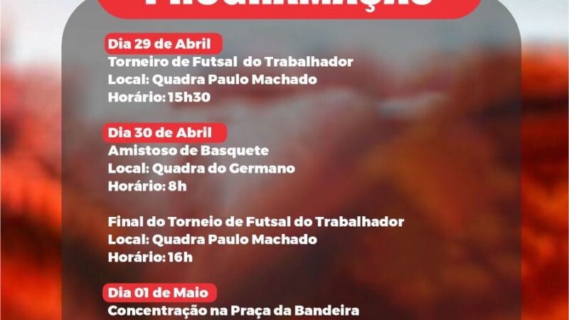 Prefeitura de Piripiri inicia programação da 2ª Grande Festa do Trabalhador no sábado (29)