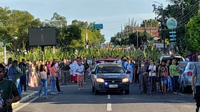 Procissão e missa de domingo de Ramos abre a “Semana Santa” em Piripiri