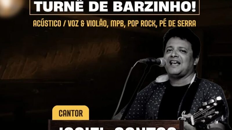 Neste sábado (20) tem Josiel Santos com sua Turnê de Barzinho no Sossega Bar em Piripiri!