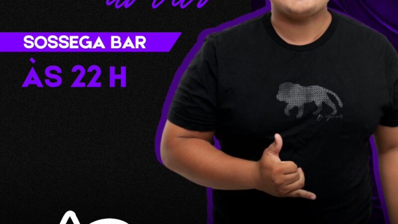 Amanhã tem Anderson Chaves com música ao vivo no Sossega Bar de Piripiri