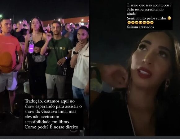 MP vai investigar equipe de Gusttavo Lima por barrar intérprete de Libras em show de Teresina