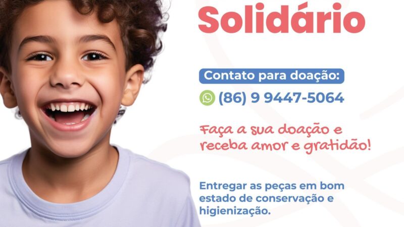 Participe do Bazar Solidário, faça sua doação e receba amor e gratidão!