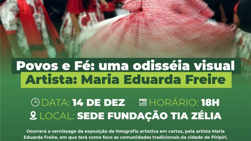 Prestigie a vernissage da exposição Povos e Fé: uma odisseia visual da artista Maria Eduarda Freire na Fundação Tia Zélia