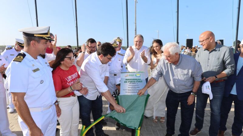 Rafael Fonteles inaugura o Porto Piauí, obra que pode dobrar o PIB do estado