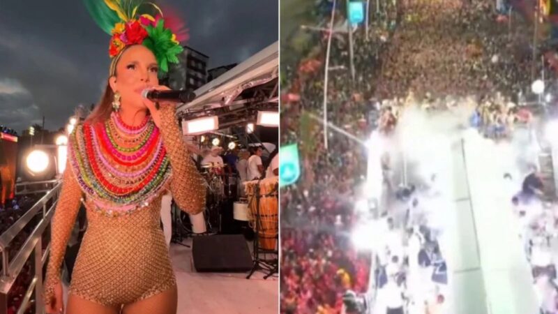 Choro em trio e explosão de tubo de gás carbônico: entenda o que aconteceu em desfile de Ivete Sangalo no carnaval de Salvador; VÍDEO