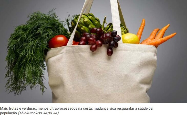 ‘Nova cesta básica’ traz mais alimentos saudáveis e exclui ultraprocessados