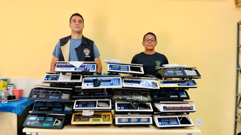 Imepi realiza apreensão de balanças de pesagem no interior do Piauí