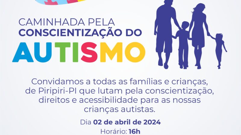 Participe da primeira Caminhada pela conscientização do autismo realizada pela Fundação Tia Zélia