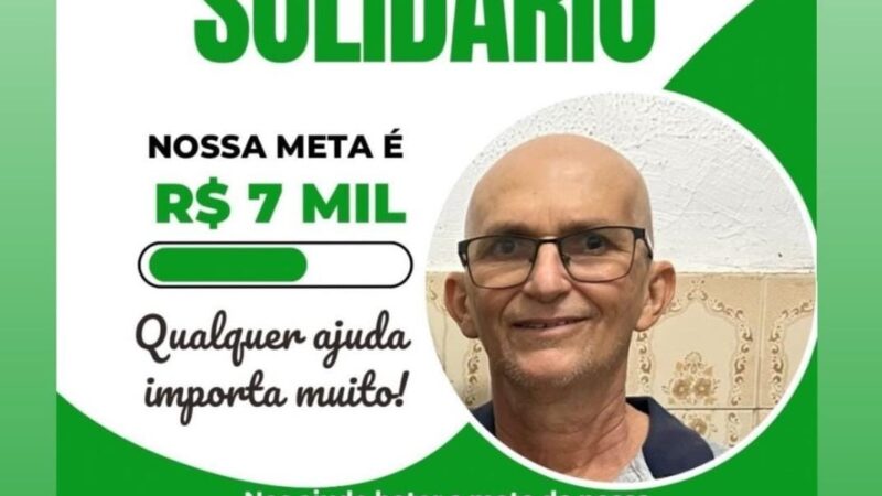 Campanha Pix Solidário em prol do piripiriense Valdivaldo Silva; colabore, qualquer ajuda importa muito!