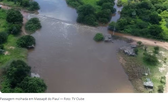 Férias escolares são antecipadas após barragem romper e deixar população isolada no Sul do Piauí; região tem previsão de 100 mm de chuva