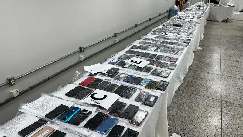 Segurança Pública informa que 350 pessoas ainda não compareceram para receber seus aparelhos celulares