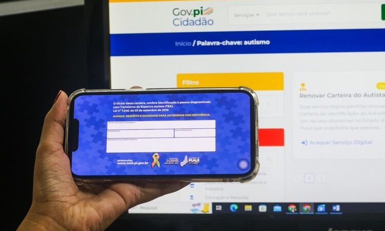 Tecnologia e inclusão: Gov.pi Cidadão facilita emissão da Carteira do Autista no Piauí