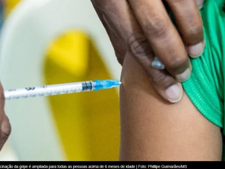 Vacinação da gripe é ampliada para todas as pessoas acima de 6 meses de idade