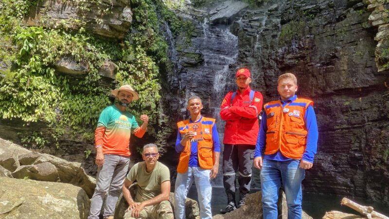 Defesa Civil monitora cachoeiras de Pedro II em ação da Campanha Banho Seguro