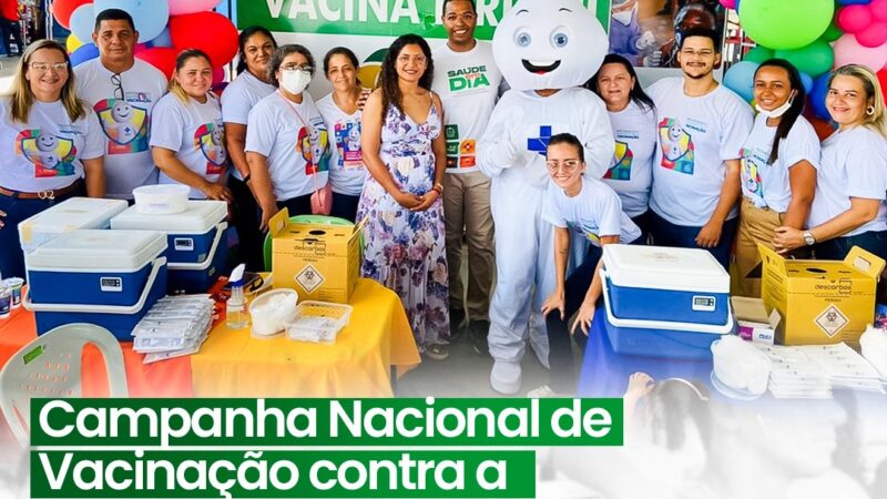 Campanha Nacional de Vacinação contra a gripe segue até dia 30 de maio em todo Piauí