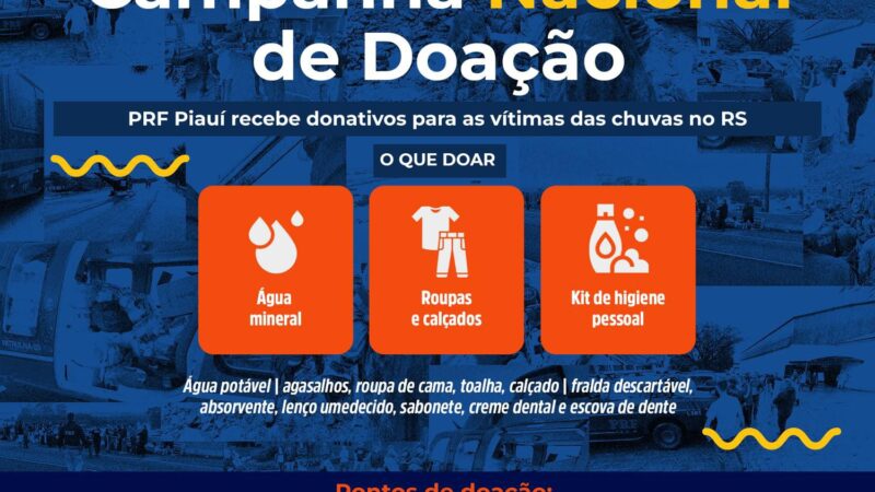 Campanha Nacional de Doação para as vítimas das chuvas no Rio Grande do Sul