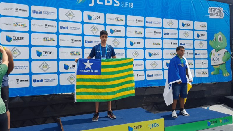 Estudante piauiense da rede estadual conquista primeiro ouro nos Jogos Escolares Brasileiros