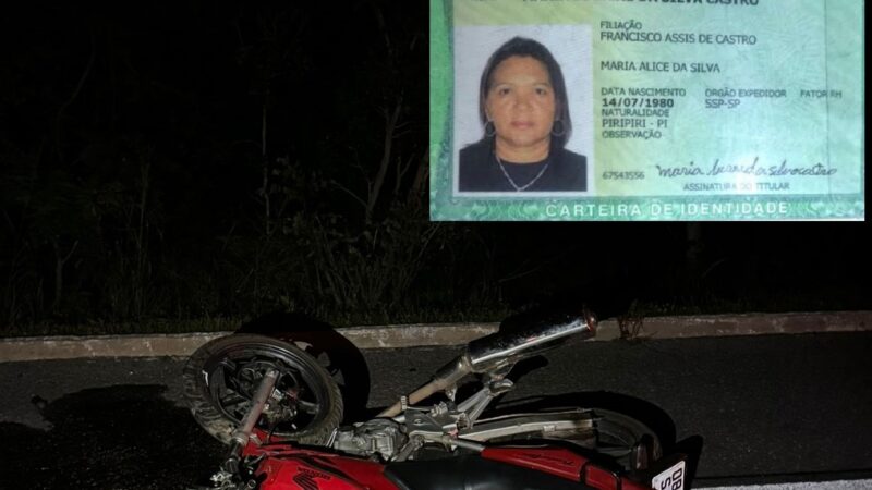 Motociclista de Piripiri perde a vida em grave acidente na BR-343 entre Brasileira e Piracuruca