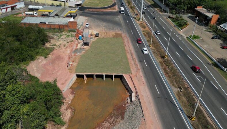 Obra da galeria de drenagem urbana na BR-343 será inaugurada na segunda-feira (01)