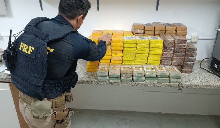 Quase 200 kg de cocaína são apreendidos pela PRF em Teresina