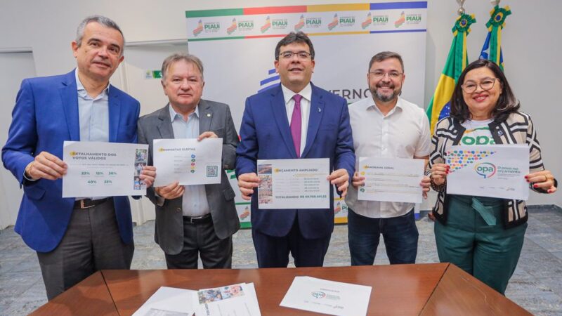 Com 12 propostas aprovadas para Piripiri, governador divulga propostas eleitas no Orçamento Participativo 2024-2025