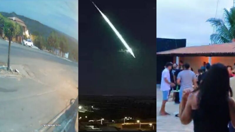 Moradores relatam clarão e estrondos com passagem de meteorito pelo céu de Piripiri e outras cidades do Piauí