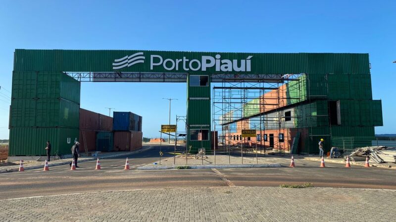 Obras da sede administrativa do Porto Piauí entram na etapa de montagem