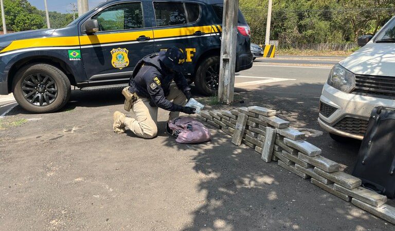 PRF no Piauí apreende 42 tabletes de maconha em Teresina