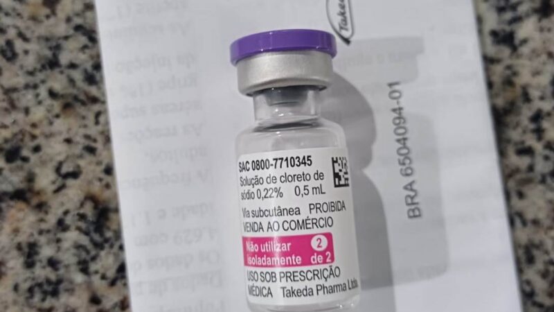 Ministério da Saúde envia vacinas contra a dengue para aplicação da 2ª dose no Piauí