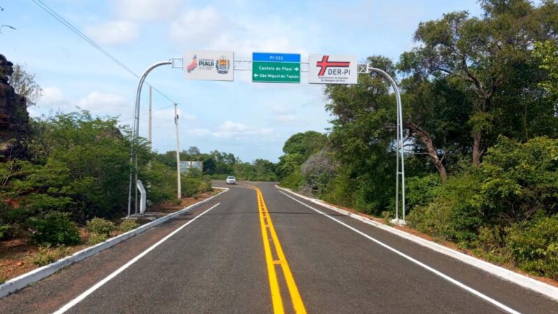 DER reforça a sinalização e implanta dispositivos de contenção em 5.600 km de estradas do Piauí