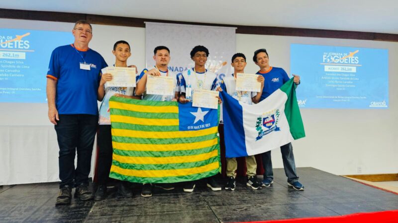 Estudantes de Joaquim Pires e Batalha conquistam ouro e prata em mais uma etapa da 54ª Jornada de Foguetes