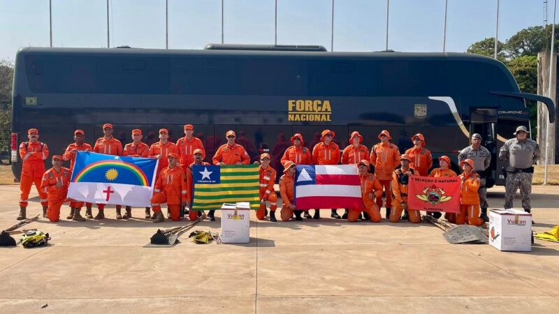 Bombeiros Militares do Piauí integram Força Nacional no combate às queimadas pelo Brasil