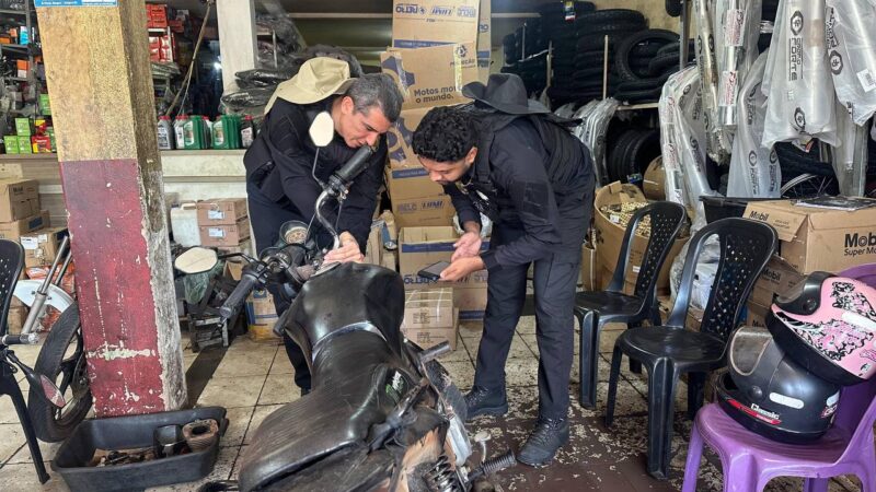 Polícia cumpre 17 mandados de buscas contra revendas ilegais de motos em Piripiri