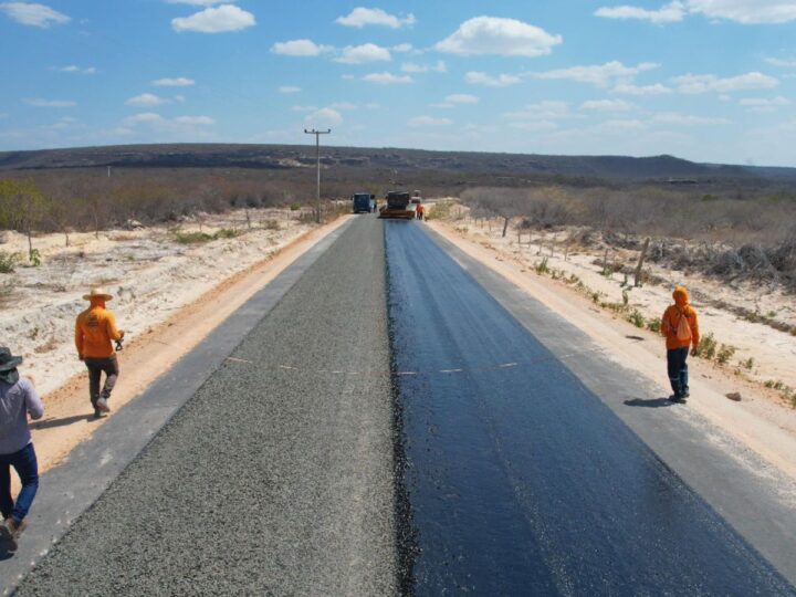 Obras da nova rodovia de ligação entre o Piauí e o Ceará estão avançadas