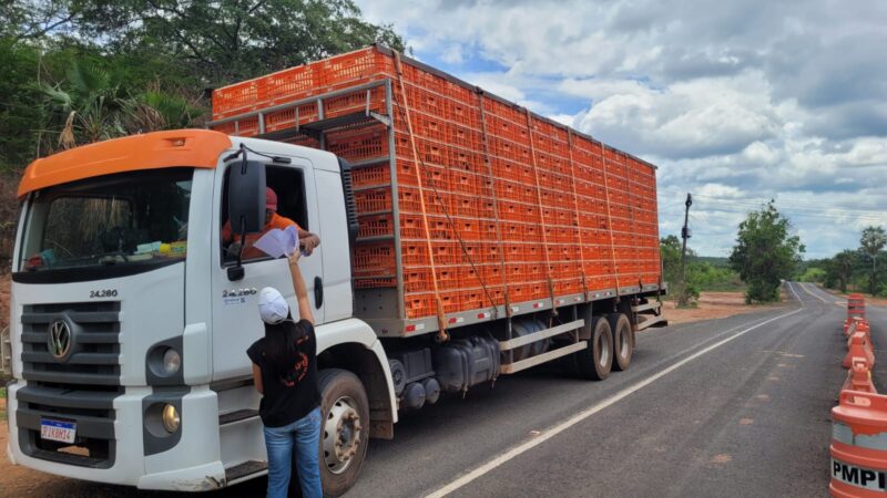 Sada aponta que fiscalizações móveis de transporte de carga viva e produtos de origem animal cresceram 4,2% no Piauí